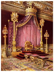 Salle du trône au Palais de Fontainebleau, France, 1911-1912