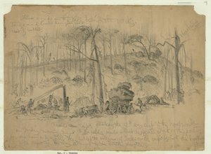 Attaque du corps du général Ewell (division de Johnston), anciennement sous Stonewall Jackson, sur le flanc droit de l