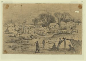 Hôpital de campagne du 5e Corps (Gén. Warren) à Spotsylvania Court House, Va. - Edwin Forbes