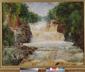 Chutes de Swallow, Bettws-y-Coed, nord du Pays de Galles, 1873 - Edwin Frederick Holt