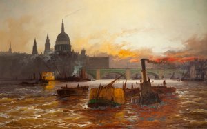 Le bassin de Londres, 1940-45 - Edwin Henry Eugene Fletcher