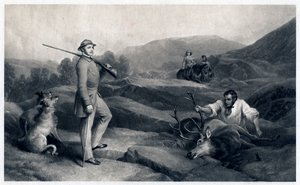 Le prince Albert chassant le cerf, milieu du 19e siècle - Edwin Landseer
