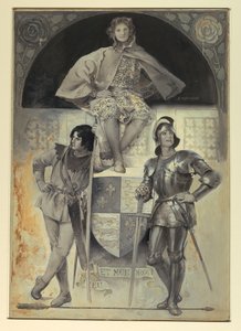 Pages et chevaliers, frontispice pour "L