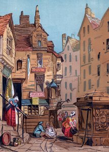 La maison de John Knox, Édimbourg, 19ème siècle - Edwin Jewitt
