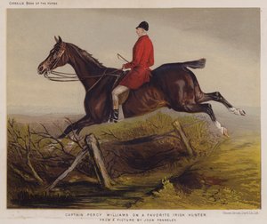 Capitaine Percy Williams sur un chasseur irlandais favori - Edwin Noble