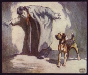 Chien policier au travail