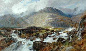 Le Glyder Fawr depuis Pen-Y Ben Glog, 1876 - Edwin Pettitt