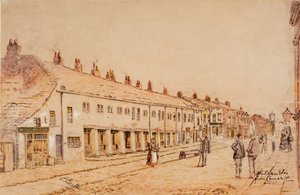 The Shambles, from Church Street, vers 1891-1917 (aquarelle sur papier)