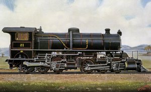 Locomotive à vapeur n° 21. Parmi les Mongols : Service de Mallet Compound dans les montagnes de Khingan, chemin de fer Pékin - Kalgang - Edwin Thomas Rudd