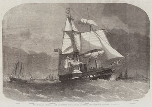 Frégate HMS Furious et le convoi de canonnières pour la Chine, dans le port de Portsmouth - Edwin Weedon