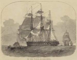 HMS Nankin, 50 canons, commandant Keith Stewart