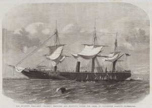 Le navire de troupe de Sa Majesté Transit, réaménagement et réception de fournitures pour la Chine dans le port de Portsmouth - Edwin Weedon