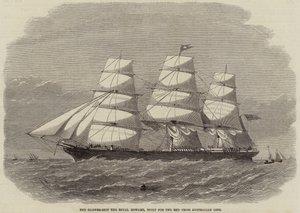 Le clipper-ship le Royal Edward, construit pour la Red Cross Australian Line
