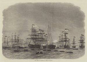 La flotte de cuirassés au port de Portland - Edwin Weedon