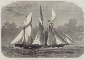 Le Royal Thames Yacht Club Schooner-Match, le Xantha et Gloriana virant au Nore - Edwin Weedon