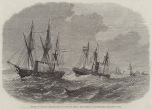Naufrage du Steamer Hydaspe sur le Pan Shoal Rhio Strait, près de Singapour