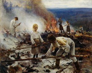 Sous le joug brûlant les broussailles - Eero Järnefelt