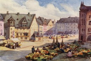 Le Rhin : La place du marché, Mayence - Effie Jardine