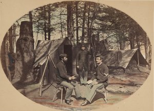 La vie au camp, quartier général du 6e corps, vers 1864. - Egbert Guy Fowx