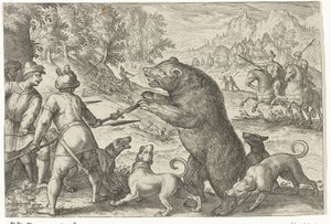 Paysage avec chasse à l