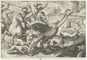 Paysage avec chasse à l