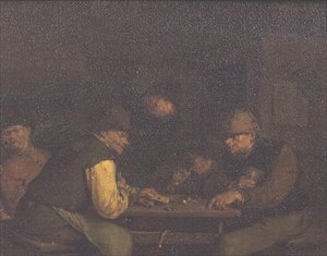 Les joueurs de cartes, vers 1655-60 - Egbert van the Elder Heemskerck