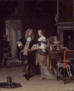 Figures dans un intérieur, 1678