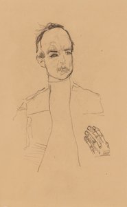 2022 NYR 20682 0724 001(egon schiele boubou assis aux mains jointes étude de portrait dr oska011034) - Egon Schiele