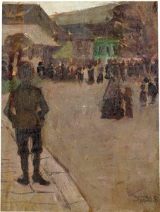 Avant le Leopolditag à Klosterneuburg - Egon Schiele