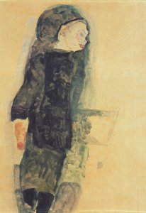Enfant en robe noire, 1911 - Egon Schiele