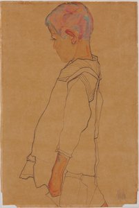 Enfant de profil tourné vers la gauche