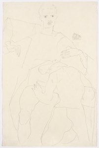 Scène érotique - Egon Schiele
