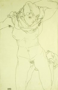 Nu agenouillé de face, 1914