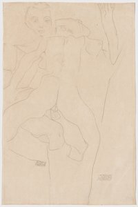 Amants, 1911 - Egon Schiele