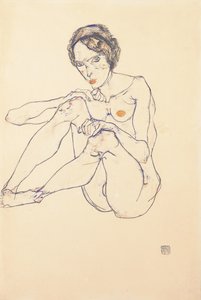 Femme nue assise, 1914