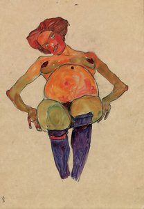 Femme enceinte assise