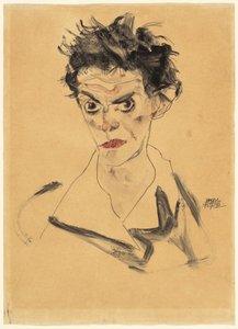 Autoportrait - Egon Schiele