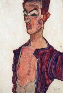 Autoportrait, grimace