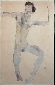 Autoportrait, 1911 - Egon Schiele