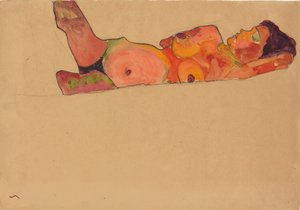 Fille endormie, 1910 - Egon Schiele