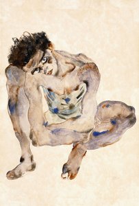 Accroupi - Egon Schiele