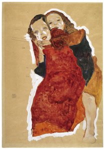 Deux filles - Egon Schiele
