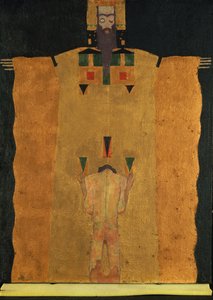 Vor Gottvater Knieender Jungling, 1908 - Egon Schiele
