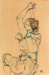 Femme aux bras levés, 1914 - Egon Schiele