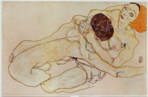 Deux jeunes filles - Couple d
