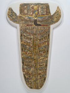 Couverture de momie peinte (tablier), 305-30 av. J.-C. (lin, gesso, peinture et dorure) - Egyptian