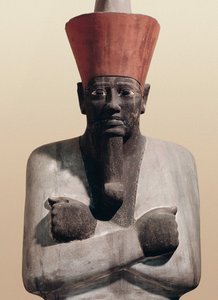 Statue de Mentouhotep II (grès peint)