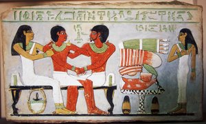 Debu Sobek et sa famille, peinture murale d
