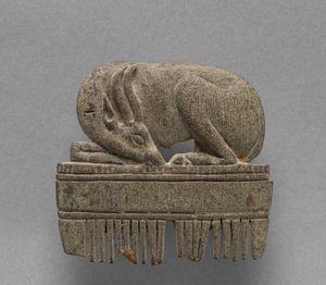 Peigne avec gazelle, vers 1391-1353 av. J.-C. - Egyptian 18th Dynasty