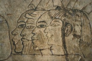 Égypte, Thèbes Ouest, Sheikh Abd el-Qurna. Tombe de Ramos. Dessins muraux - Egyptian 18th Dynasty
